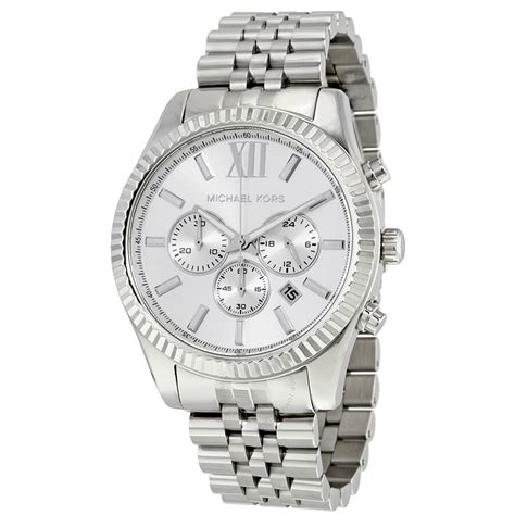 michael kors watches for men silver|silver michael kors watch sale.